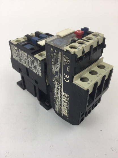 TELEMECANIQUE LC1 D09 10 CONTACTOR 600 VAC 3 PHASE W/ LR2 D1307 OVERLOAD RELAY