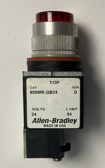 ALLEN BRADLEY 800MR-QB24 PUSH BUTTON SWITCH SER.D 24V