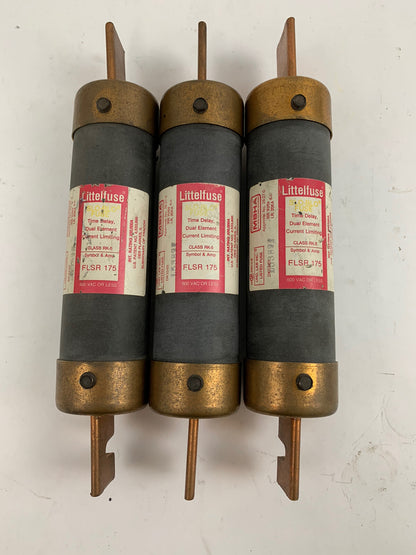 Littelfuse Slo-Blo FLSR175 175A 600V Class RK5 Fuse "Lot of 3"