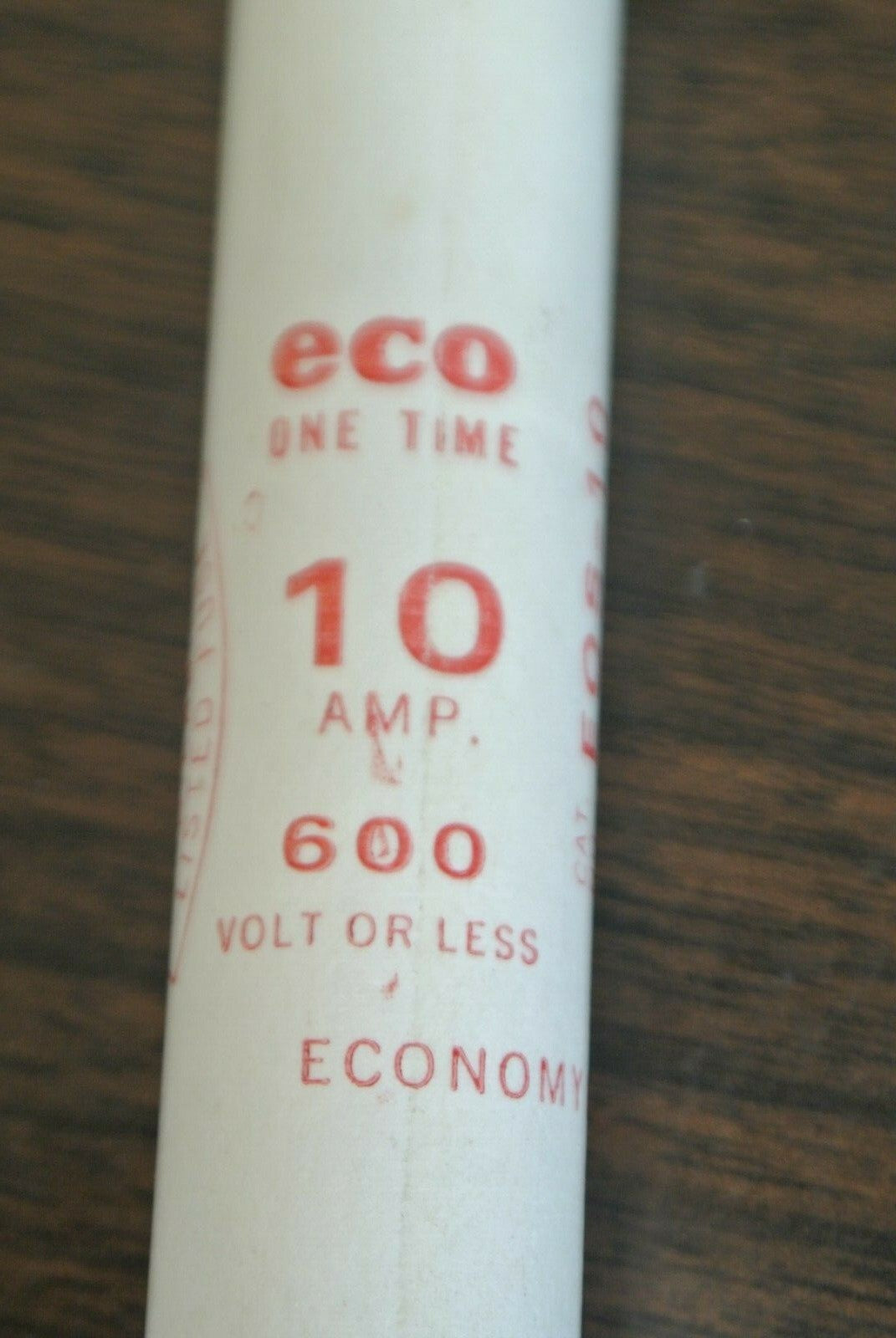 LOT of 9 / ECO / ECONOMY EOS10 ONE-TIME FUSE / 10A / 600V NEW SURPLUS