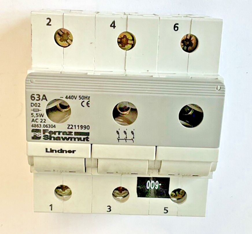 FERRAZ SHAWMUT Z211990 FUSE HOLDER 63A 5,5W 440VAC 50HZ