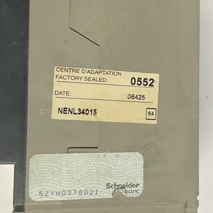 MERLIN GERIN NSE100N NENL34015 CIRCUIT BREAKER 15A 480V *SHUNT WIRE LENGTH VARY*