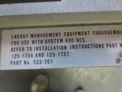 ENERGY MANAGEMENT EQUIPMENT 533-701 - LANDIS & GYR - MC POWERS - ASSEMBLY