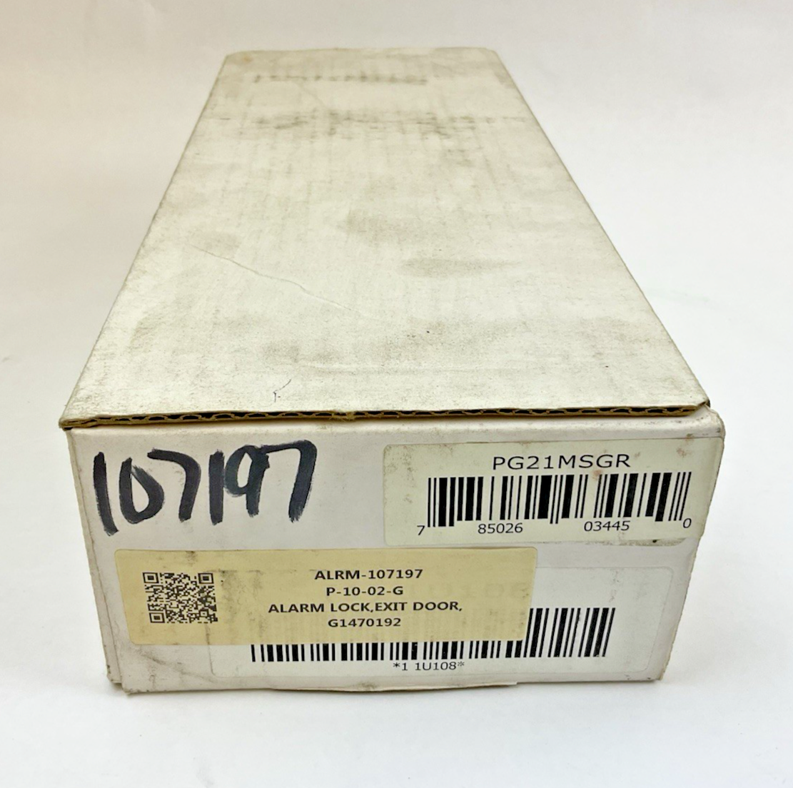 ALARM LOCK PG21MS 80901-2DR NARROW STILE DOOR ALARM SILVER