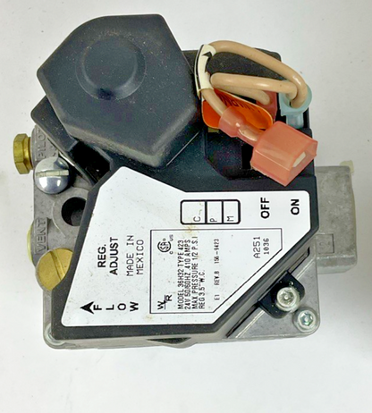 WHITE-RODGERS 36H32-423 GAS CONTROL REDUCER BUSHINGS 24VAC REV8 .410A 1/2PSI
