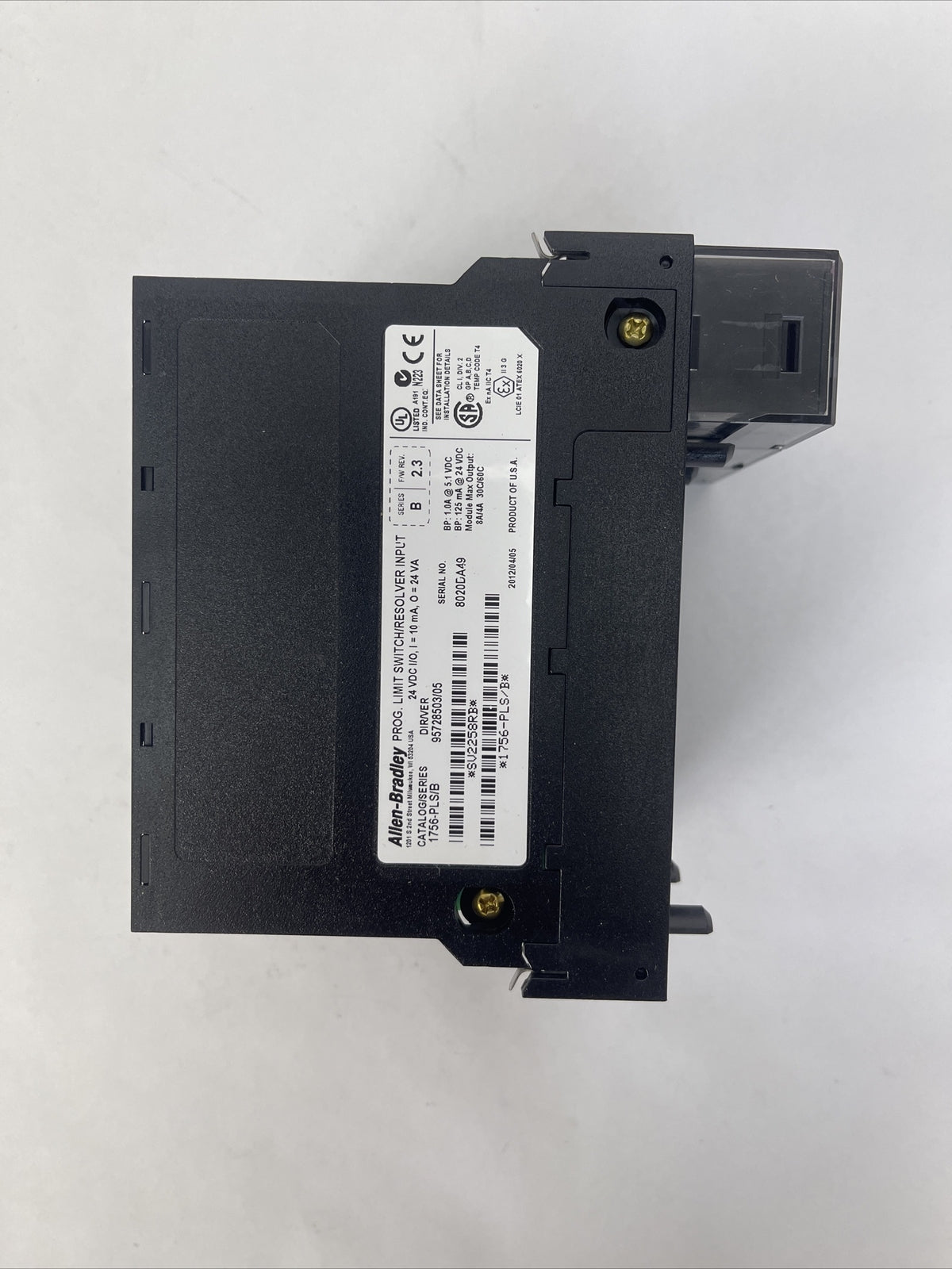ALLEN BRADLEY 1756-PLS PROG. LIMIT SWITCH/RESOLVER INPUT SER B F/W REV 2.3