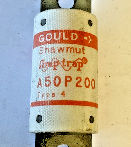 FERRAZ SHAWMUT/ GOULD A50P200 FUSE TYPE4 FORM101 200A 500VAC ***LOTOF4***