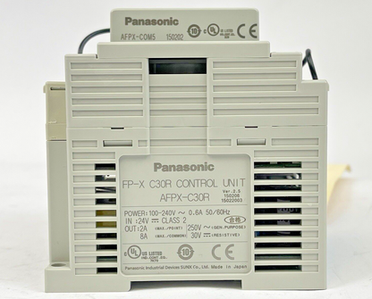 PANASONIC AFPX-C30R-CONTROL UNIT FP-X C30R / AFPX-COM5 -PROGAMMABLE CONTROL UNIT