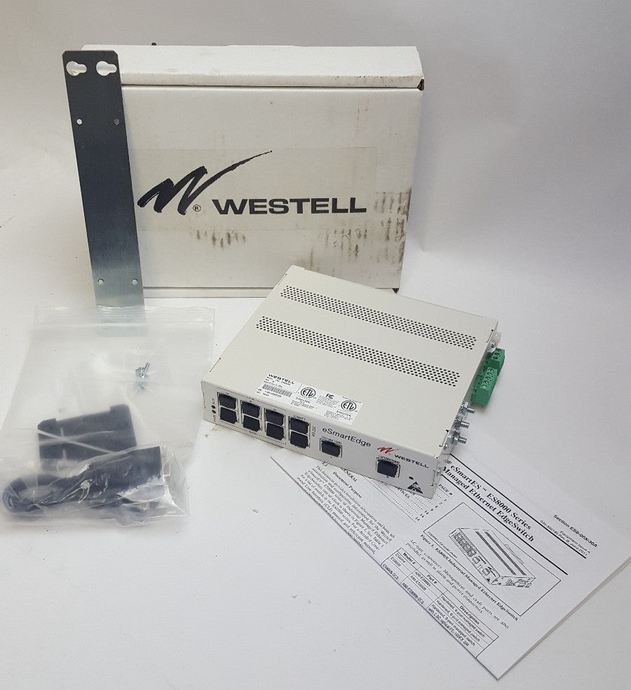 WESTELL A90-ES8008G eSmartES INDUSTRIAL MANAGED ETHERNET EdgeSwitcH REV M