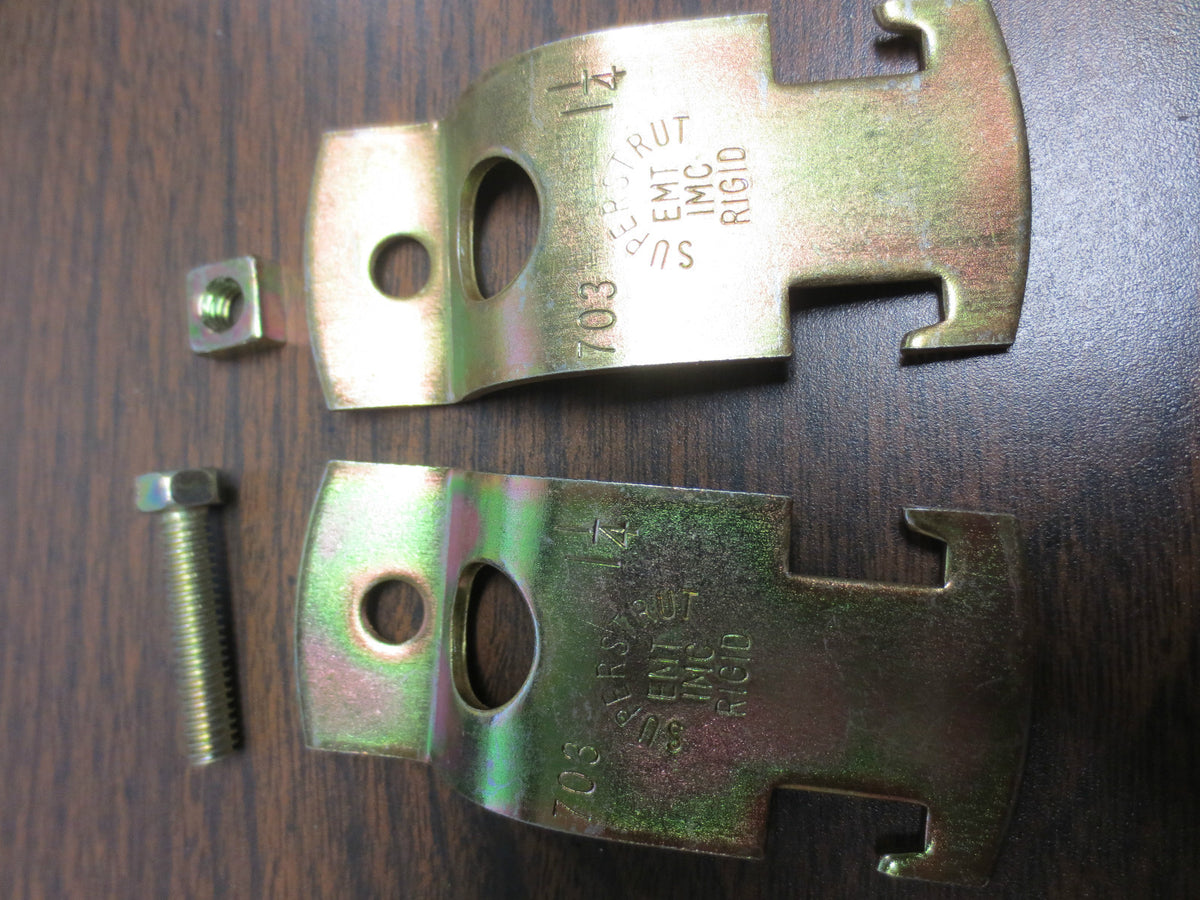 THOMAS & BETTS SUPERSTRUT 703-1-1/4 PIPE CLAMP ASSEMBLY THIN WALL RIGID LOT / 13