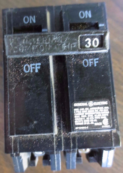GE THQL2130 Q-LINE CIRCUIT BREAKER COMMON-TRIP - 30A, 120/240V, 2-POLE