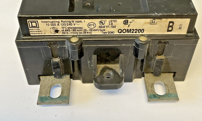 SQUARE D QOM2200 CIRCUIT BREAKER 200A 120/240VAC TYPE QOM2