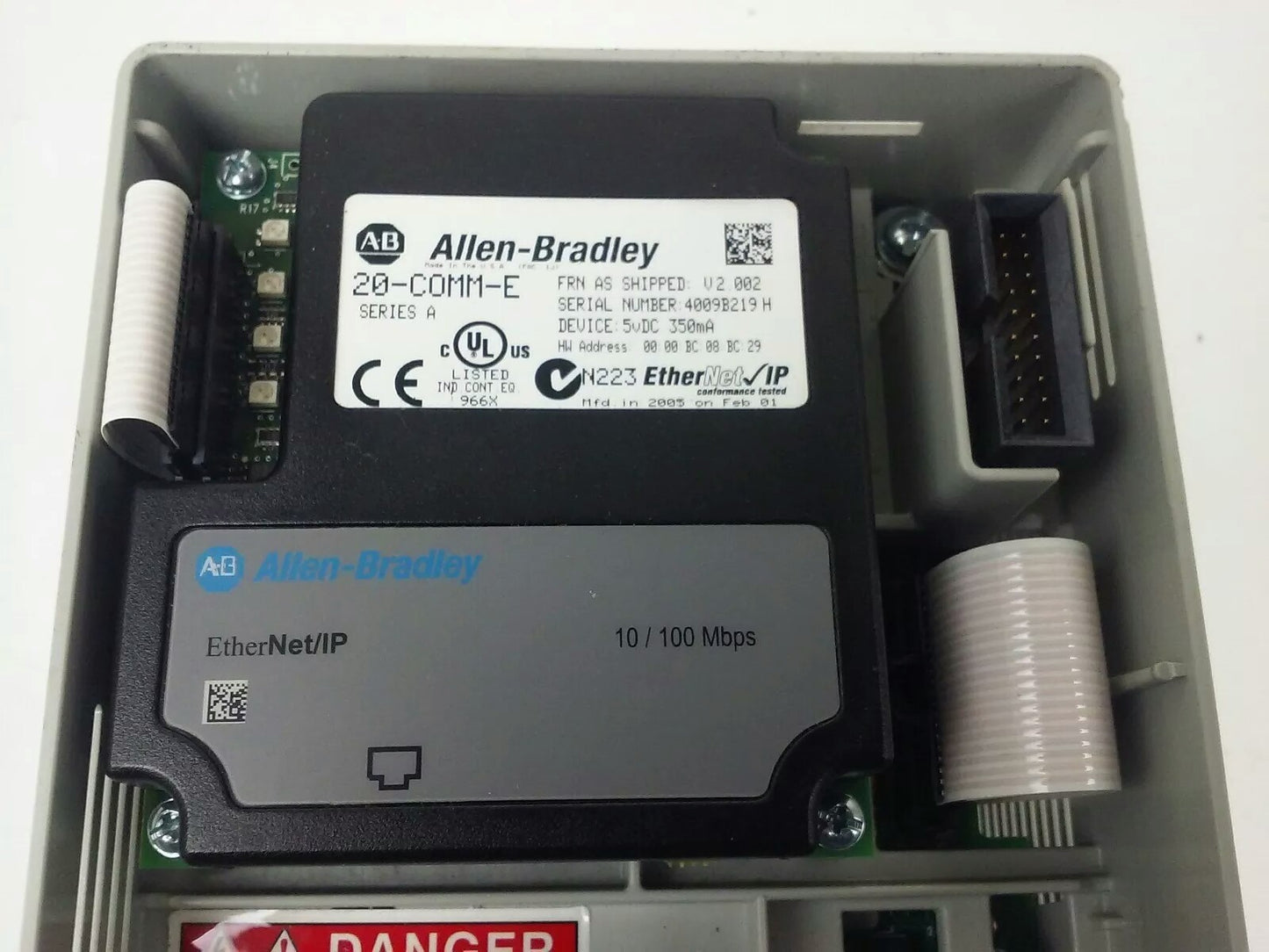 ALLEN BRADLEY POWER FLEX 70 20A-D2P1A0AYNNENN SER. A,3PH,480V, 1HP, W/ 20-HIM-A3