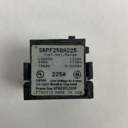 GE SRPF250A225 RATING PLUG 225AMP