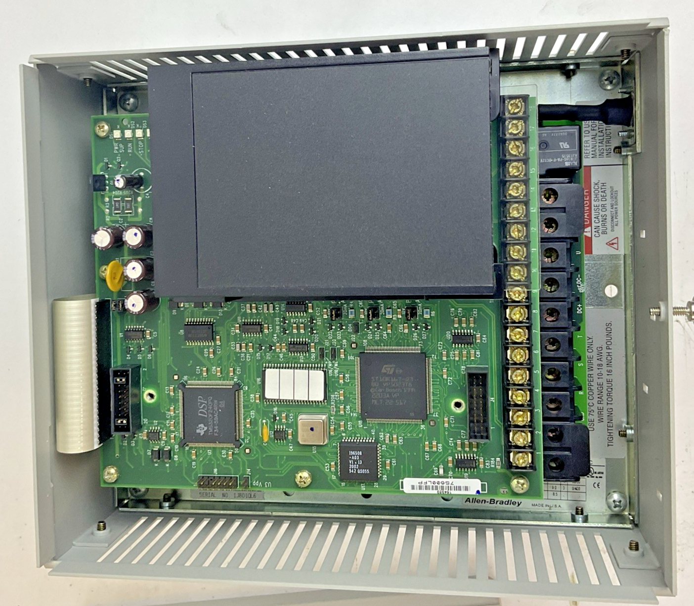 ALLEN BRADLEY 1336F-BRF50-AA-EN AC FREQ. DRIVE SER.C 460VAC 5HP 50/60HZ