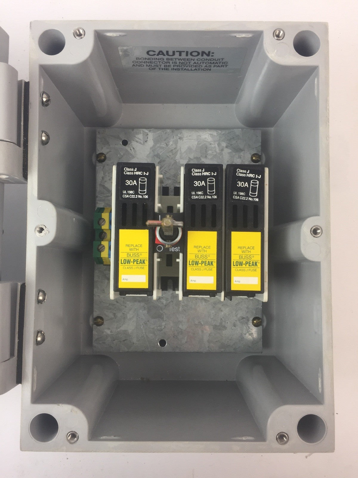 ARROW HART AH30MS2F DISCONNECT SWITCH 30A 600VAC FUSIBLE TYPE 3T,4X,12 ENCLOSED