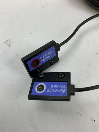 KEYENCE PHOTOELECTRIC SENSOR PS-56T TRANSMITTER PS-56R RECEIVER
