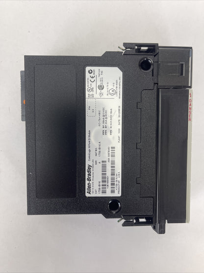 ALLEN BRADLEY 1756-IB16 SER A FW 3.3 CONTROL LOGIX 16 POINT D/I MODULE