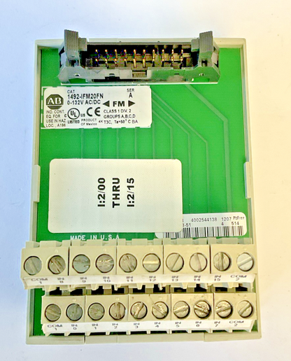 ALLEN BRADLEY 1492-IFM20FN  INTERFACE MODULE SER.A 132VAC/DC