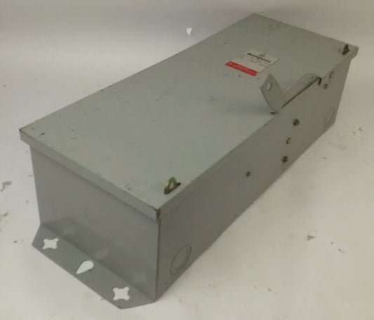 WESTINGHOUSE HUN323 NON FUSIBLE SAFETY SWITCH 100A 240V 3PH 30HP TYPE 1 INDOOR