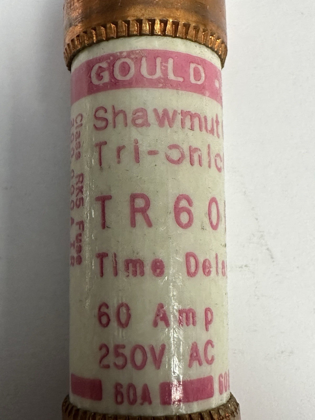 GOULD SHAWMUT TR60R TIME DELAY FUSE 60A 250V LOT OF 3