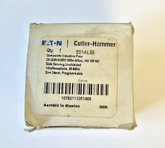 EATON E51ALS5 INDUCTIVE PROXIMITY SENSOR 164VAC/DC 50-60HZ