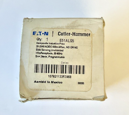 EATON E51ALS5 INDUCTIVE PROXIMITY SENSOR 164VAC/DC 50-60HZ