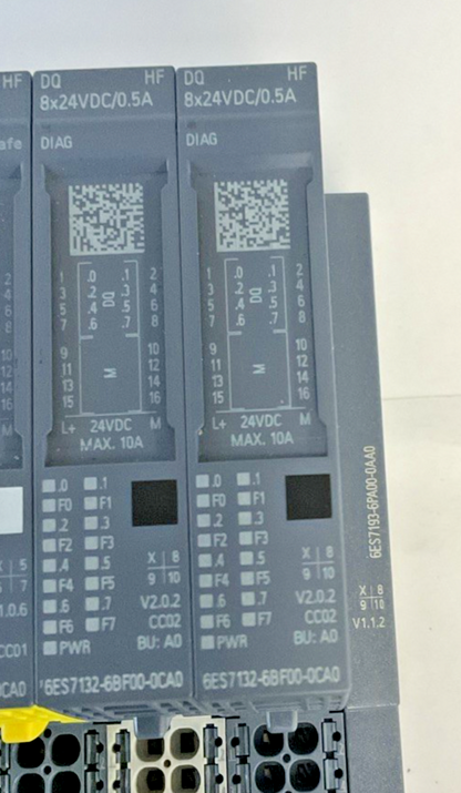 SIEMENS 6ES7 155-6AU01-0CN0 ET200SP SIMATIC S7 WITH MODULES AND BASES