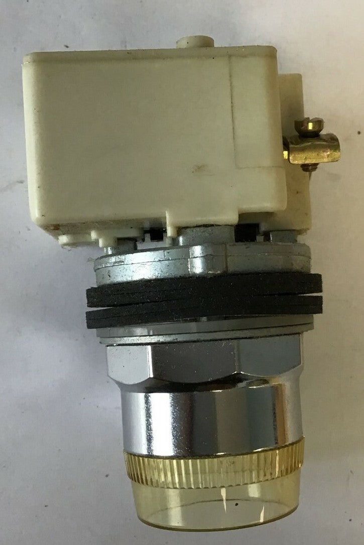 SQUARE D 9001K1L-1 ILL. PUSH BUTTON 120V SER.F CLEAR CAP