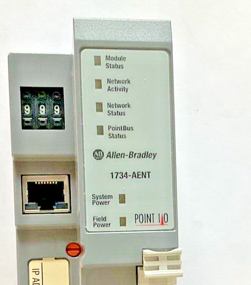 ALLEN BRADLEY 1734-AENT ETHERNET ADAPTER SER.A FW.3.009 24VDC W /1734-RTB