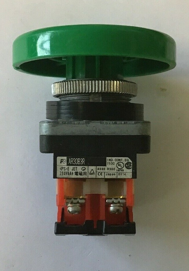 FUJI PUSH BUTTON 250V(GREEN/LARGE BUTTON) AR30B3R W/AR9B291&AR9B290