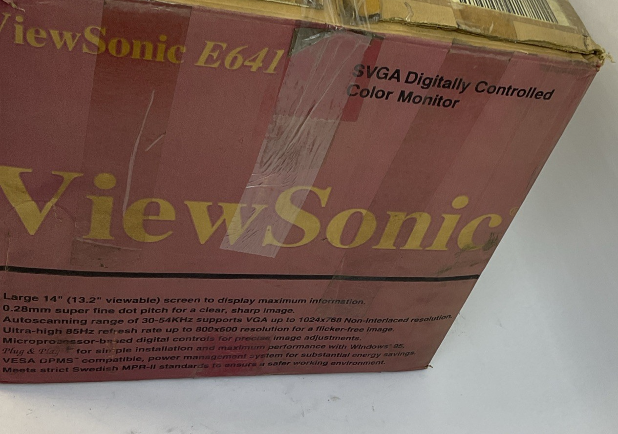 VIEWSONIC VCDTS21356-2M COMPUTER MONITOR 240VAC 1.4A 50-60HZ E641