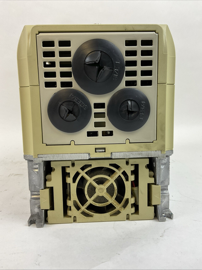 YASKAWA CIMR-P7U45P5 AC DRIVE OUTPUT 3PH 0-480V 12.5A 9.5kVA INPUT 3PH 380-480V