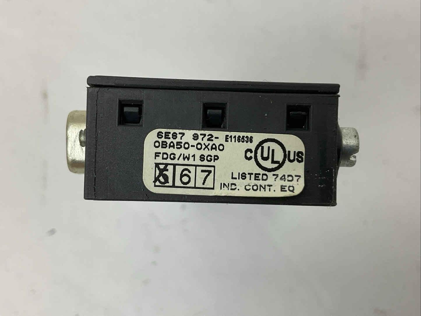 SIEMENS 6ES7 972-0BA50-0XA0 BUS CONNECTOR