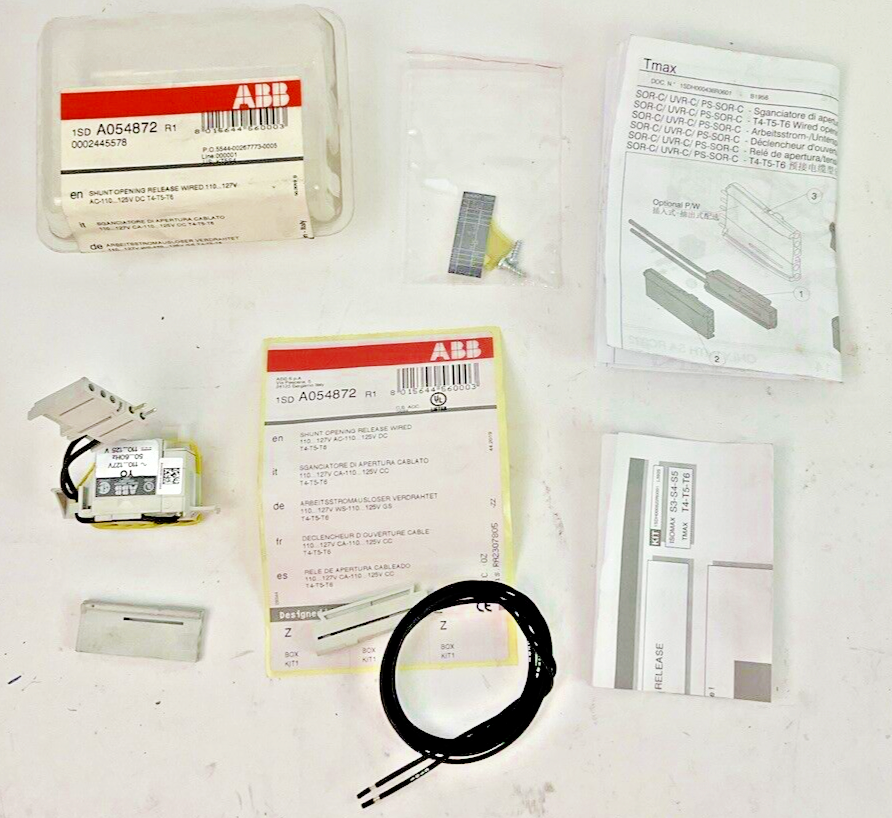 ABB 1SD A054872SHUNT OPENING RELEASE 125VDC 127VAC