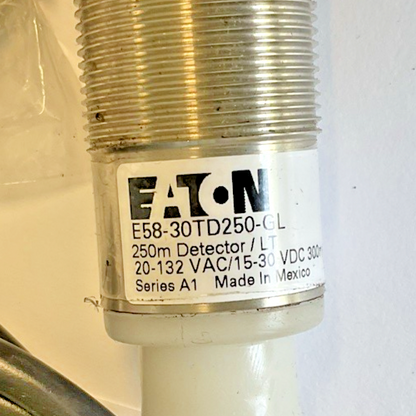 EATON E58-30TD250-GL PHOTOELECTRIC SENSOR 132VAC 30VDC 300MA