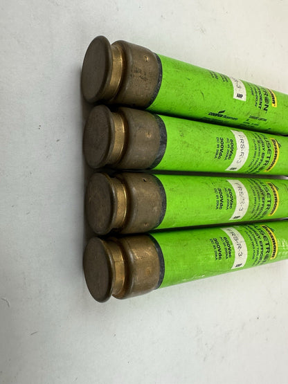 COOPER BUSSMANN FRS-R-3 3A FUSETRON TIME-DELAY CLASS RK5 600V FUSE LOT OF 4