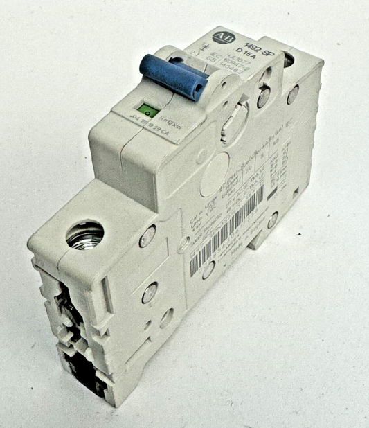 ALLEN-BRADLEY - 1492-SPM1D150 SER. D - CIRCUIT BREAKER - 1 P, 15 A, 277 V