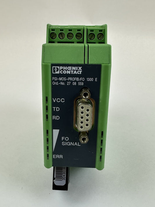 PHOENIX CONTACT PSI-MOS-PROFIB/FO1300-E 2708559 FIBER OPTIC CONVERTER 24VDC