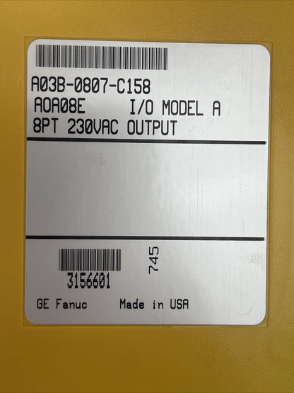FANUC A03B-0807-C158 AOA08E I/O MODEL A 8PT 230VAC OUTPUT
