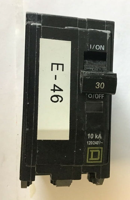 SQUARE D QOB230 CIRCUIT BREAKER 120/240VAC 10KA