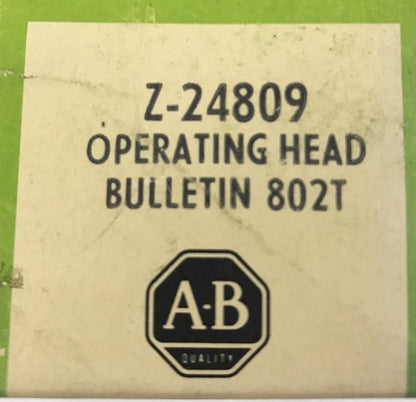 ALLEN-BRADLEY Z-24809 OPERATING HEAD,  BUL: 802T, NEW