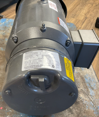 BALDOR BM3707 MOTOR 5HP 208-230/460V 14.2-13.6/6.8A 1745RPM 3PH 105606100DQF REV