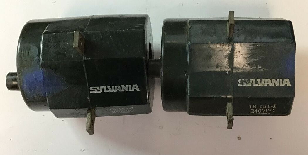 SYLVANIA TB-151-1 COIL 240VDC /COLOR MAY VARY GREEN OR BLACK/***LOTOF2***