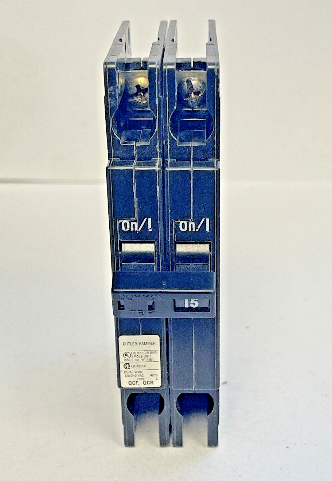 EATON CUTLER-HAMMER - QCR2015T - 15A/2 POLE/240 VAC/TYPE HACR