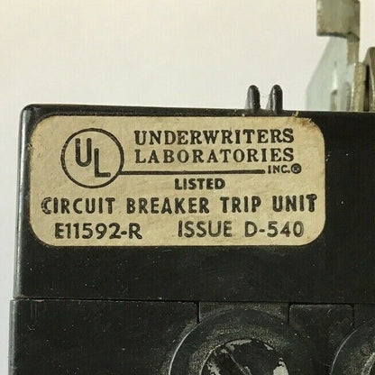GE TFK236T125 125AMP TYPE TFK 3POLE TRIP UNIT