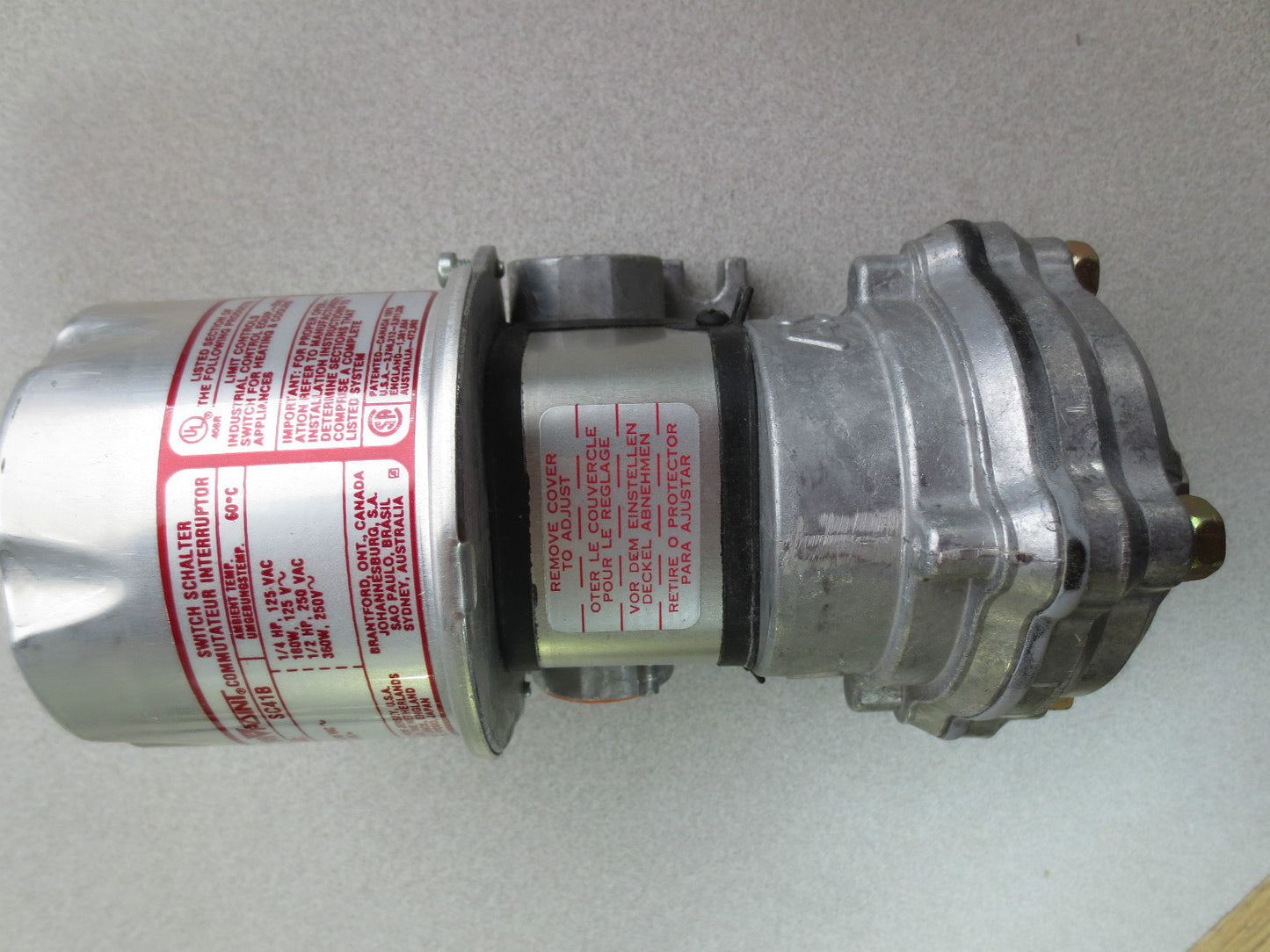 ASCO SC41B SWITCH UNIT & TRANSDUCER COMBO for 2-STAGE DUAL ADJ. PRESSURE SWITCH