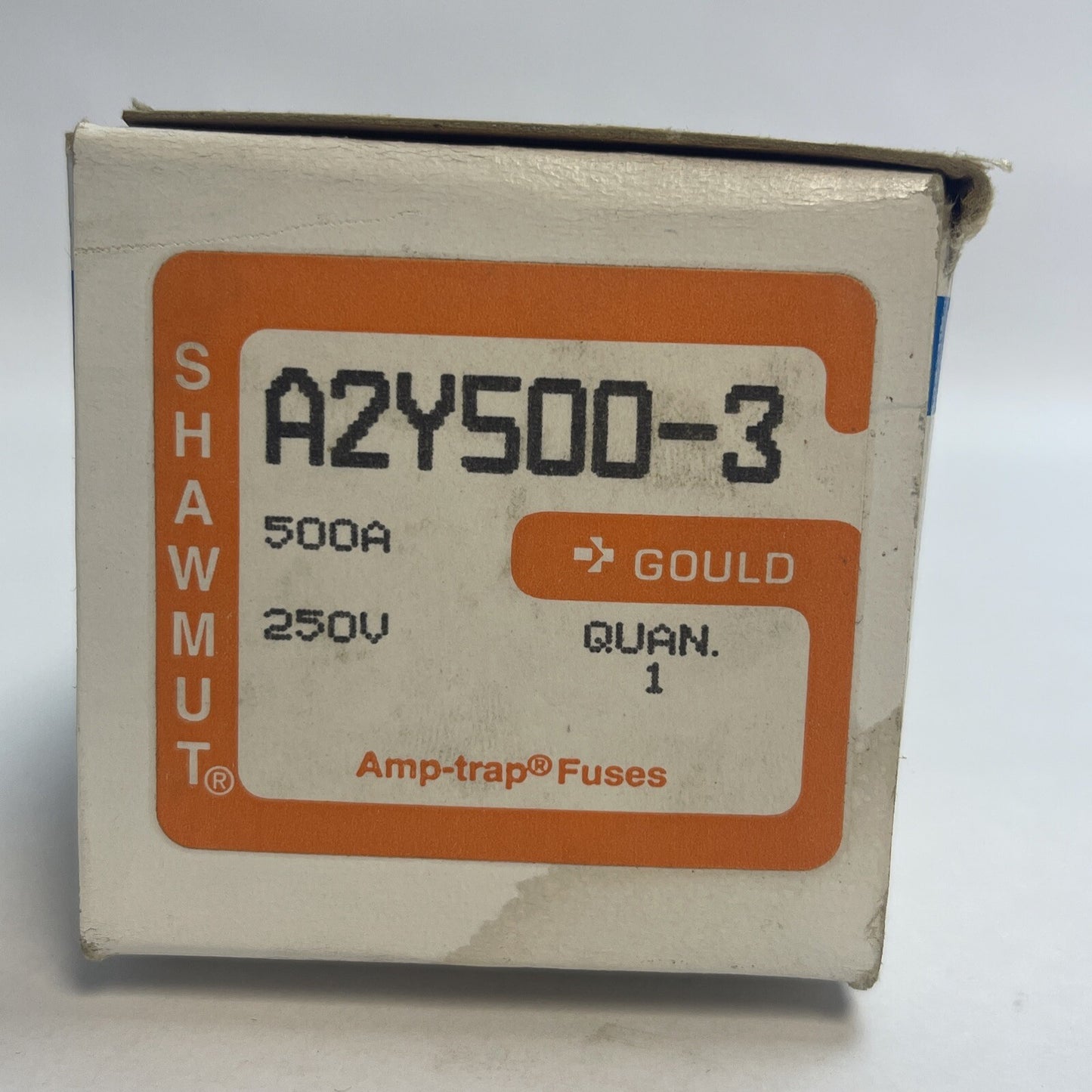 GOULD SHAWMUT A2Y500-3 AMP-TRAP FUSE 500AMP 250VAC 500VDC TYPE 3