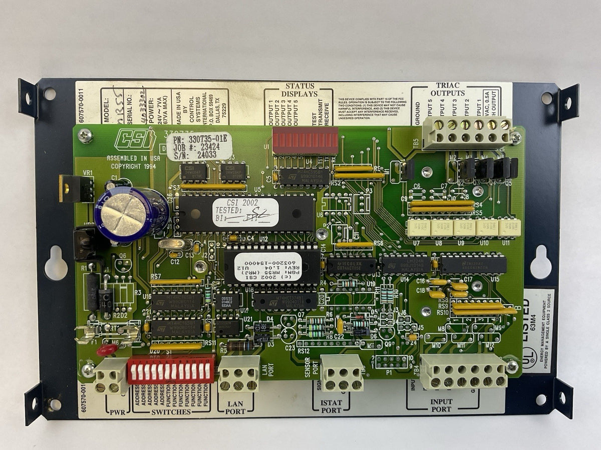 CSI MR55 MICRO REGULATOR CONTROL BOARD 330735-01E