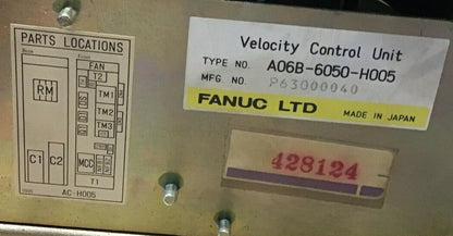 FANUC A06B-6050-H005 VELOCITY CONTROL UNIT